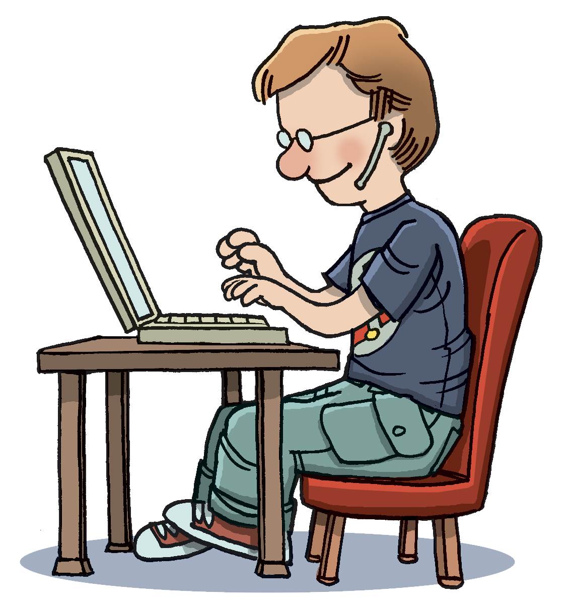 computer typing clipart - photo #2